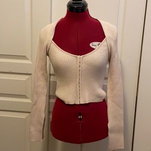 NEW Zara Knit Cami and Shrug Matching Set Size S